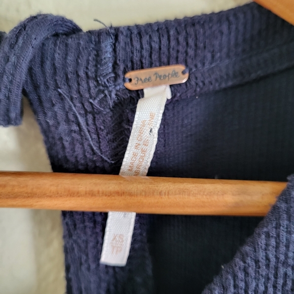 West Bay One-piece Free People Navy Blue Romper. - Picture 5 of 16